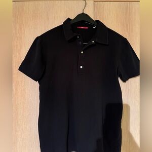 Prada Polo Shirt size L Black